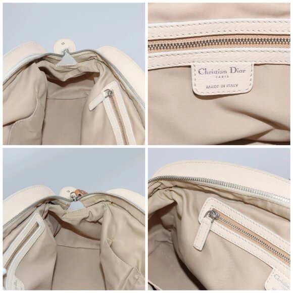 Christian Dior Trotter Canvas Hand Bag Beige Auth - Picture 14 of 16
